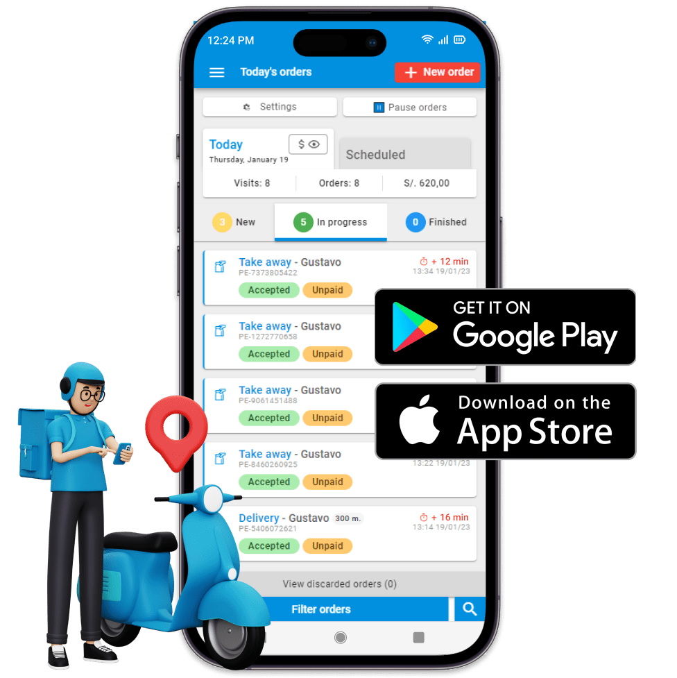 App para repartidor OlaClick