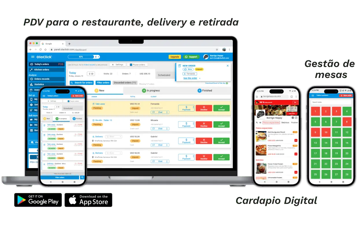 POS para restaurante, delivery y retiro