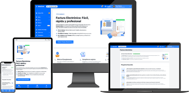 Panel OlaClick en múltiples dispositivos para control de facturas