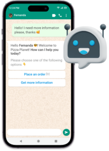 Mensajes de respuestas automaticas del chatbot WhatsApp de Olaclick