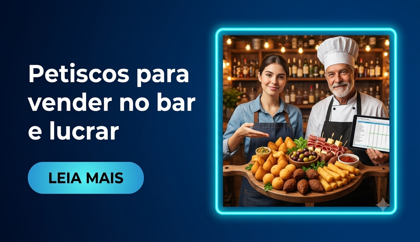 petiscos para vender no bar