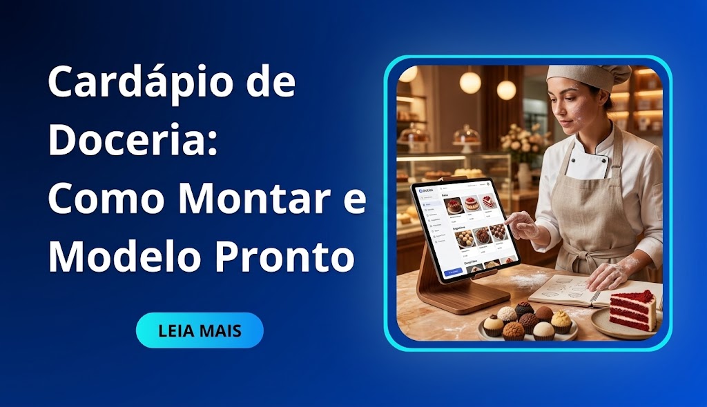 Cardápio de Doceria