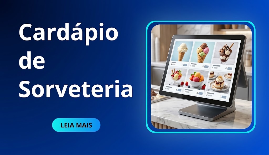 Cardápio de Sorveteria