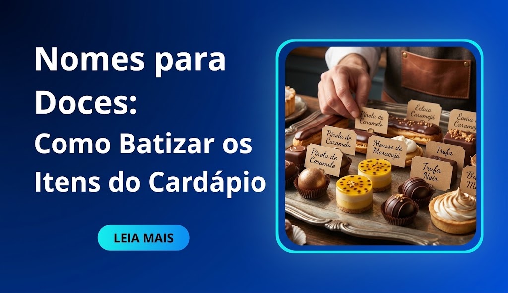 Nomes para Doces
