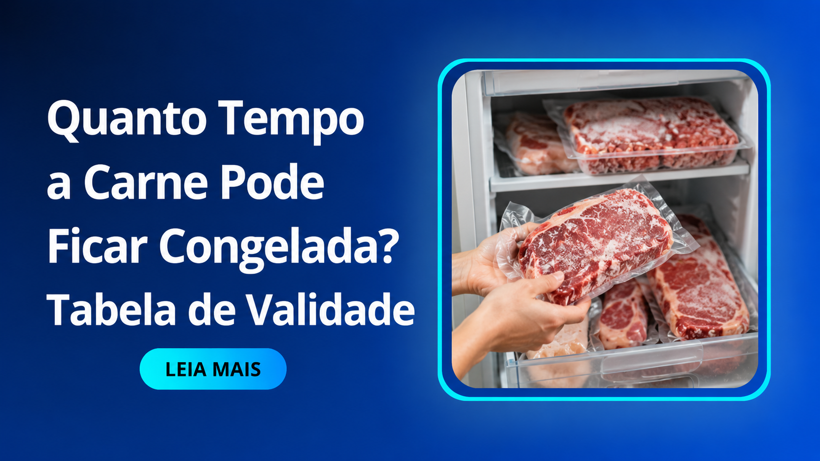 Quanto Tempo a Carne Pode Ficar Congelada